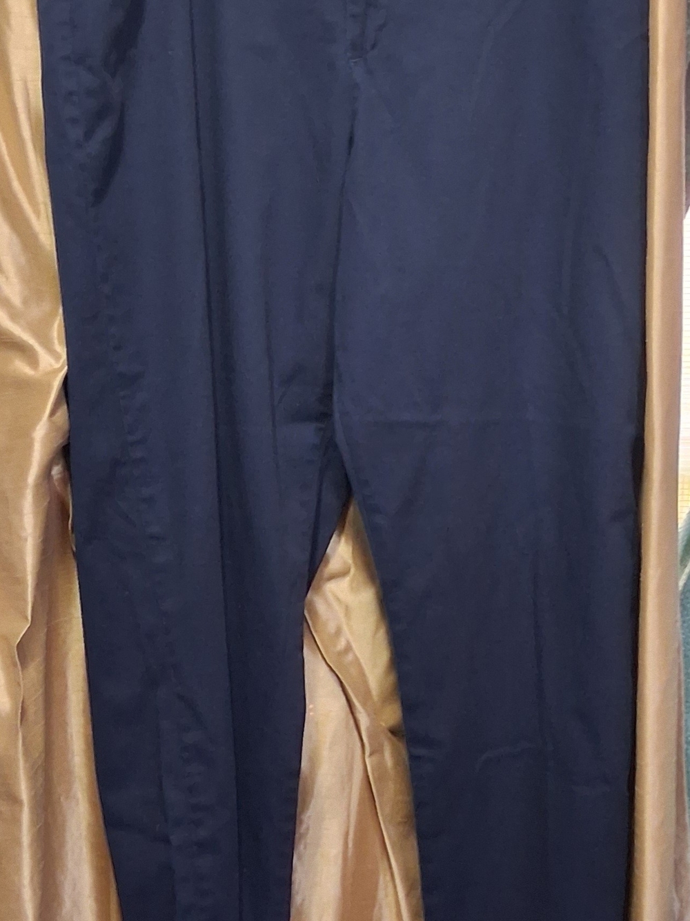 Riders By LEE Easy Care 100% Cotton Straight Leg Navy Blue Pants Size 18w